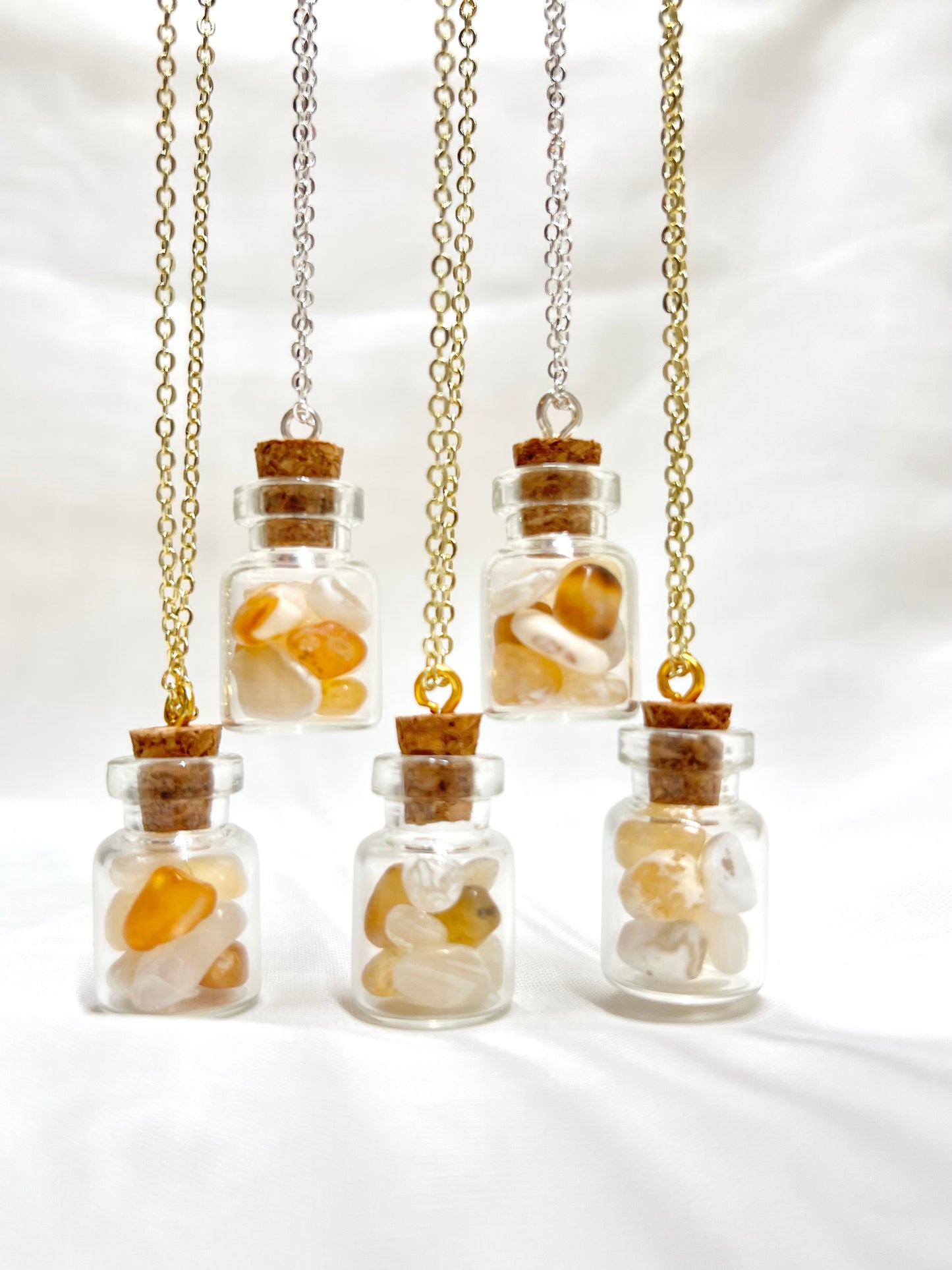 Agate Wish Bottle Necklace