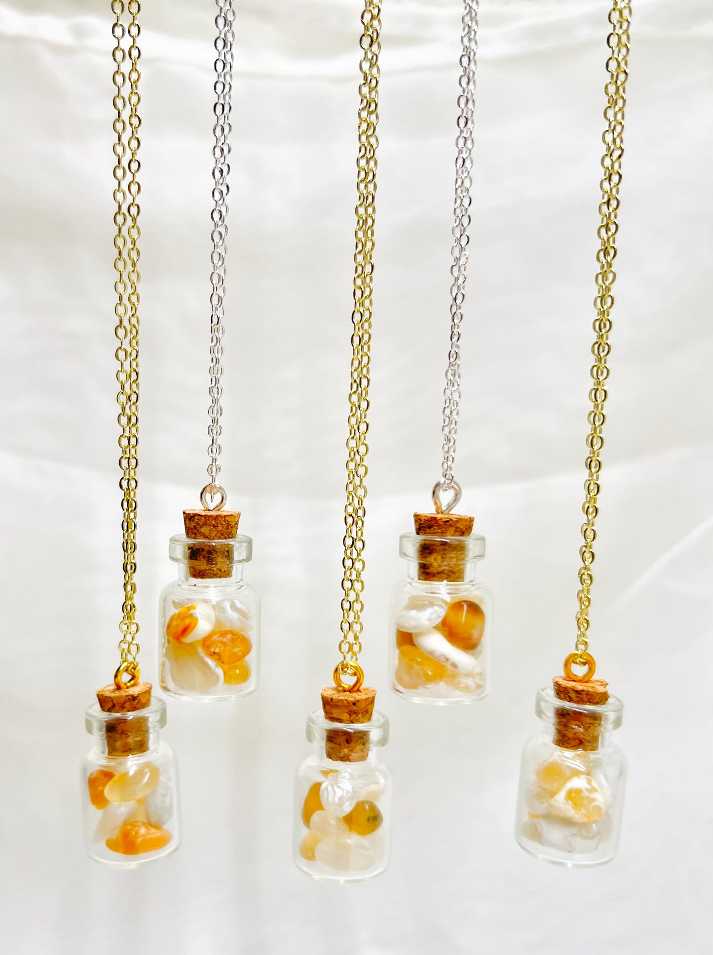 Agate Wish Bottle Necklace